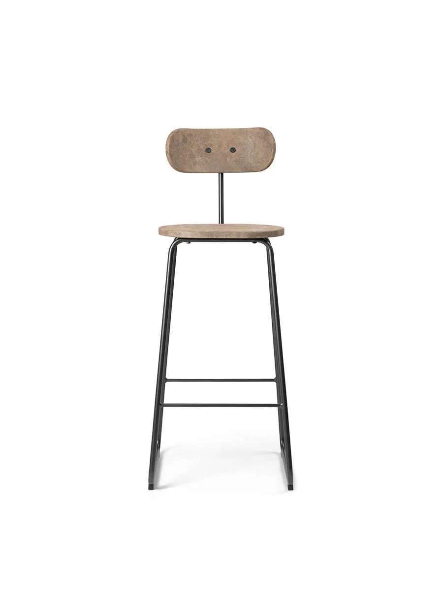 Earth Barhocker mit Rückenlehne, coffee waste light von Mater - 1 - Jacobsen Plus