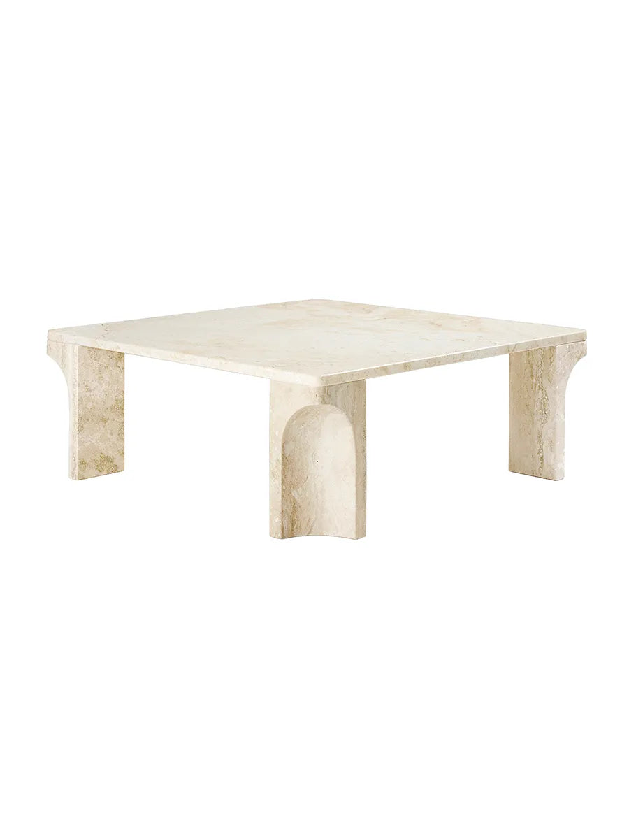 Doric Coffee Table 80 x 80 cm, Neutral White Travertin von GUBI - 6 - Jacobsen Plus