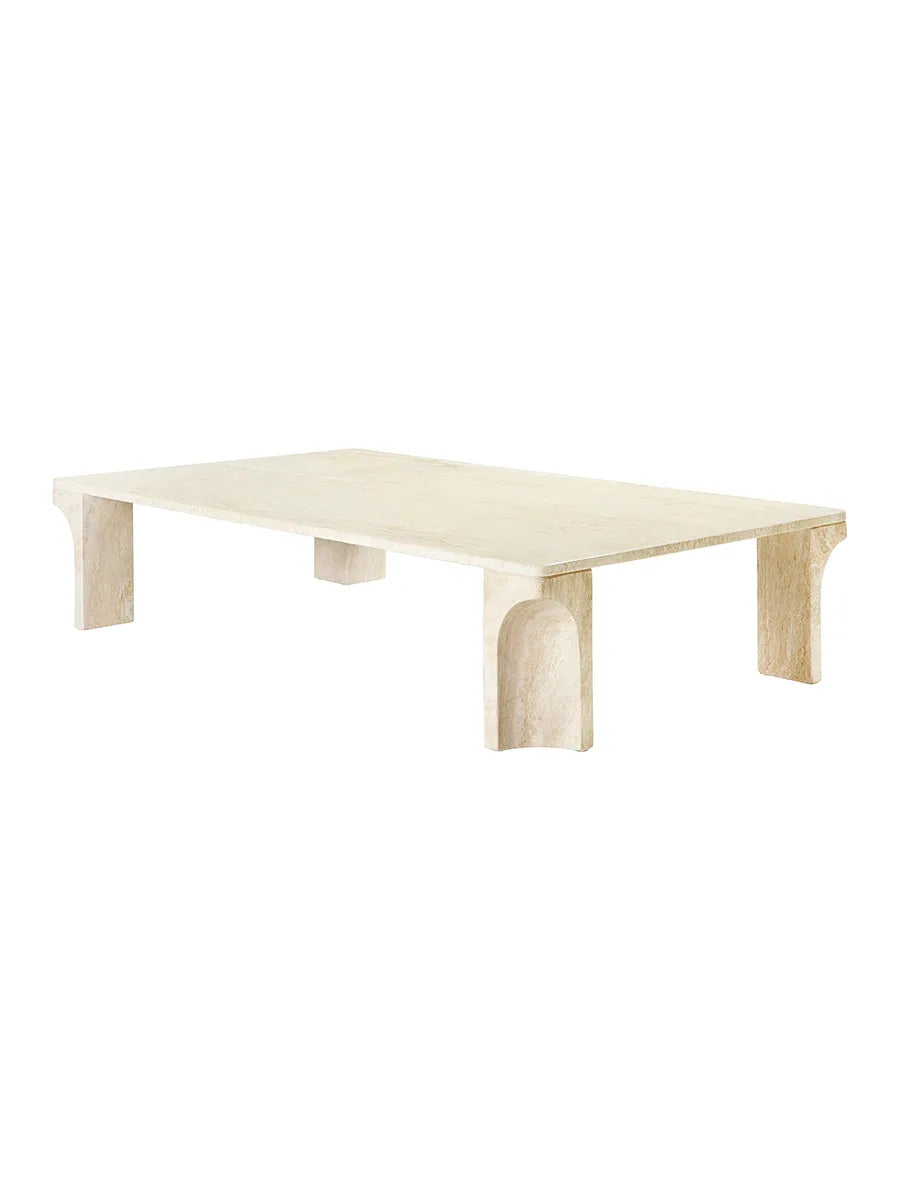 Doric Coffee Table 140 x 80 cm, Neutral White Travertin von GUBI - 7 - Jacobsen Plus