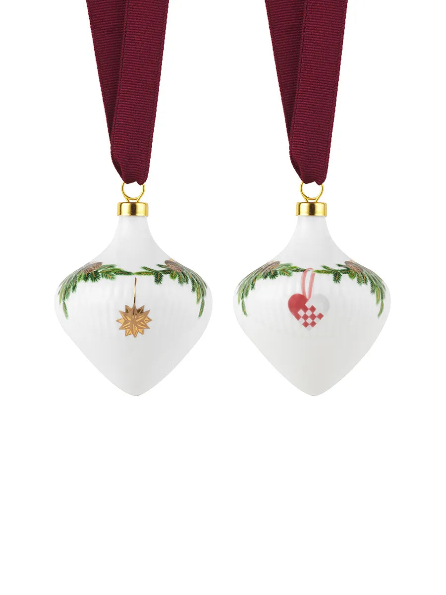 Royal Copenhagen Stern Riflet Weihnachten, Ornament-Set - 1 - Jacobsen Plus