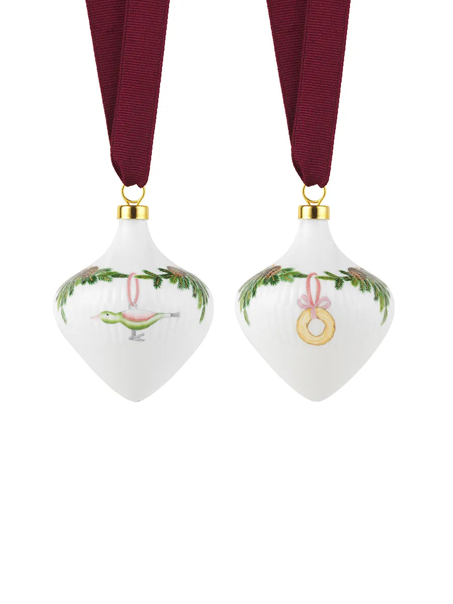 Royal Copenhagen Stern Riflet Weihnachten, Ornament-Set - 3 - Jacobsen Plus