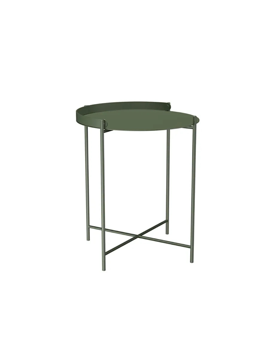 Edge Tray Table, Ø 46 cm von Houe - Olive Green - Jacobsen Plus