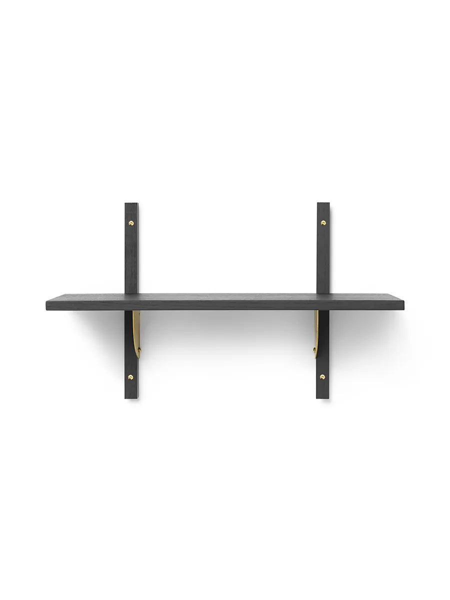 Sector Shelf S/N von Ferm Living - Schwarz Esche mit Messing - Jacobsen Plus