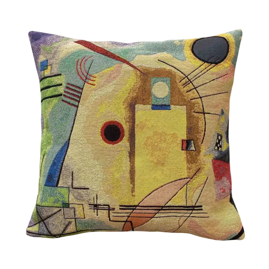 Kandinsky Jaune-Rouge-Bleu Extrait 2 Kissen von Poulin Design - 1 - Jacobsen Plus