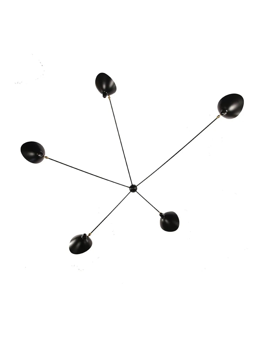 Spider BIG Wall Lamp mit 5 festen Armen von Serge Mouille - 1 - Jacobsen Plus