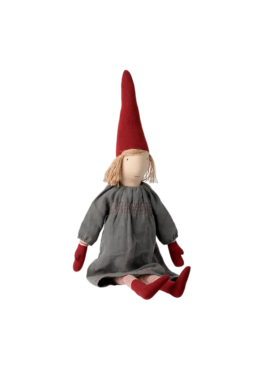 Pixy Größe 5 Mädchen mit grauem Kleid von Maileg - 2 - Jacobsen Plus