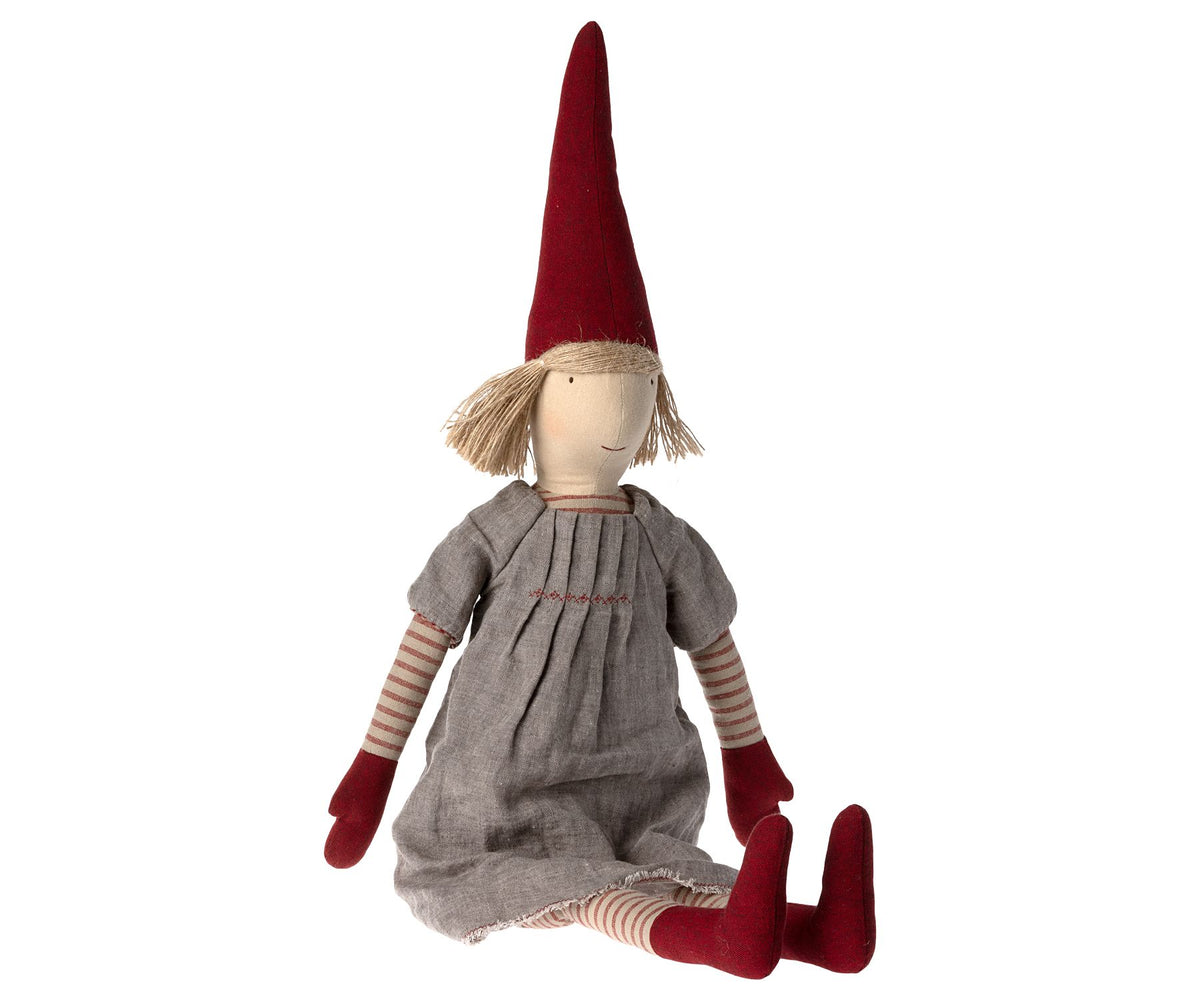 Pixy Größe 5 Mädchen - mit braun meliertem Kleid von Maileg - 1 - Jacobsen Plus