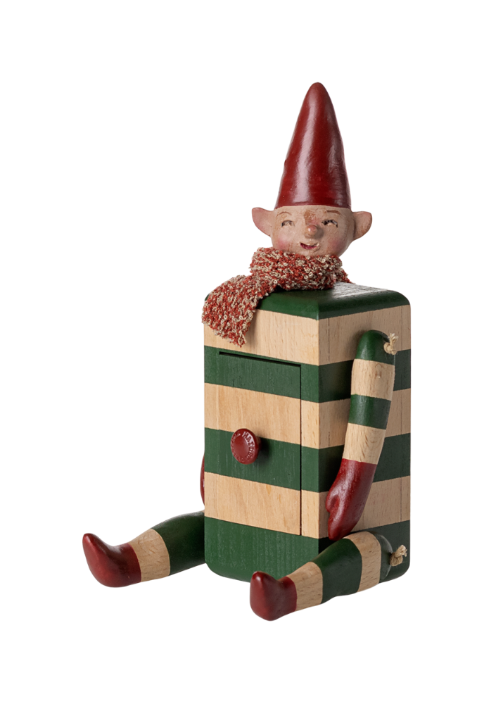 Skuffenisse – Elf with Drawer, Grün von Maileg - 1 - Jacobsen Plus