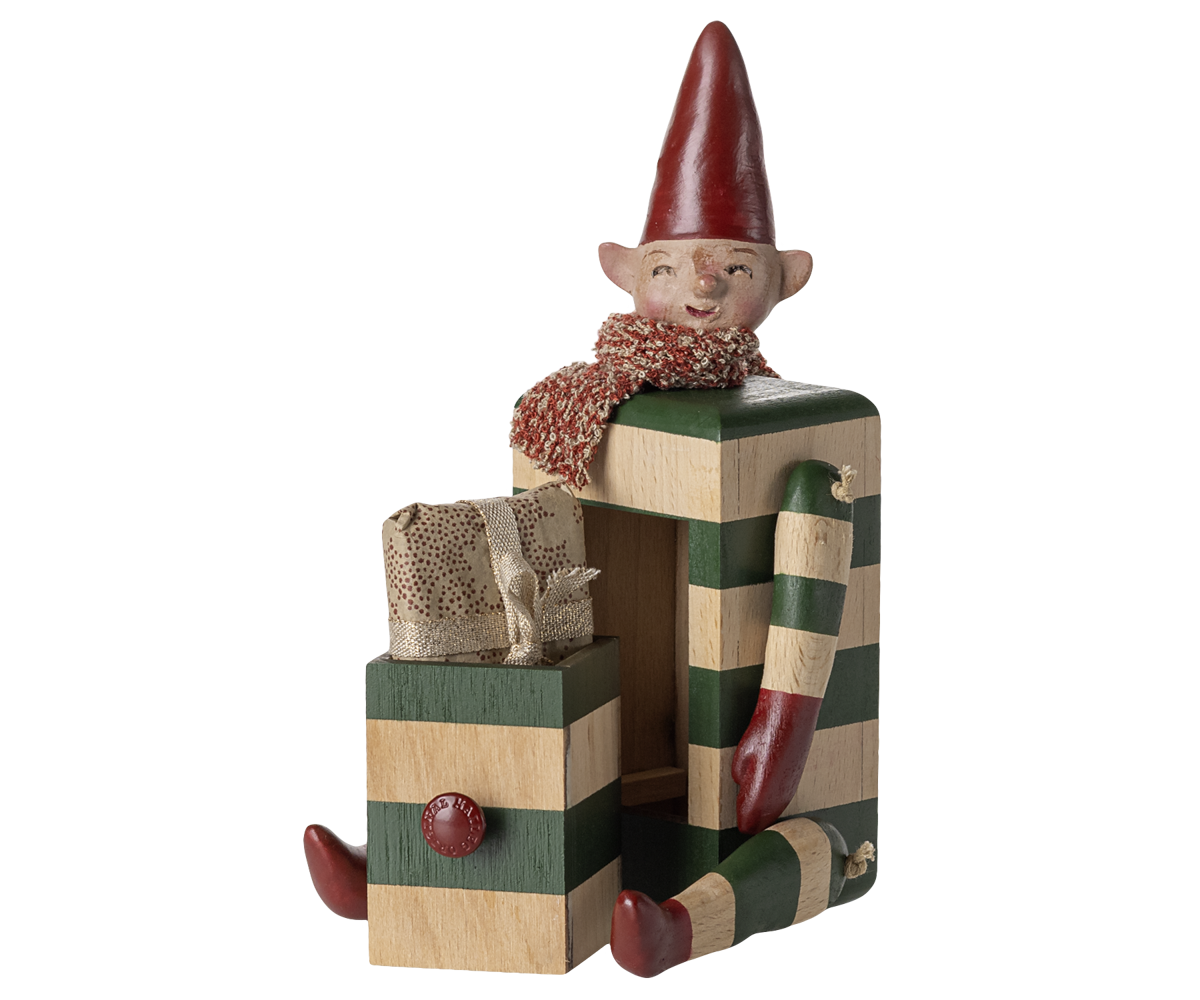 Skuffenisse – Elf with Drawer, Grün von Maileg - 2 - Jacobsen Plus