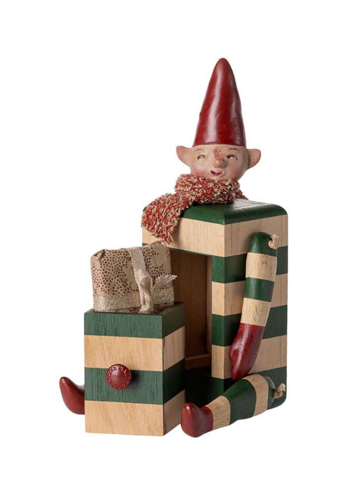 Skuffenisse – Elf with Drawer, Grün von Maileg - 2 - Jacobsen Plus