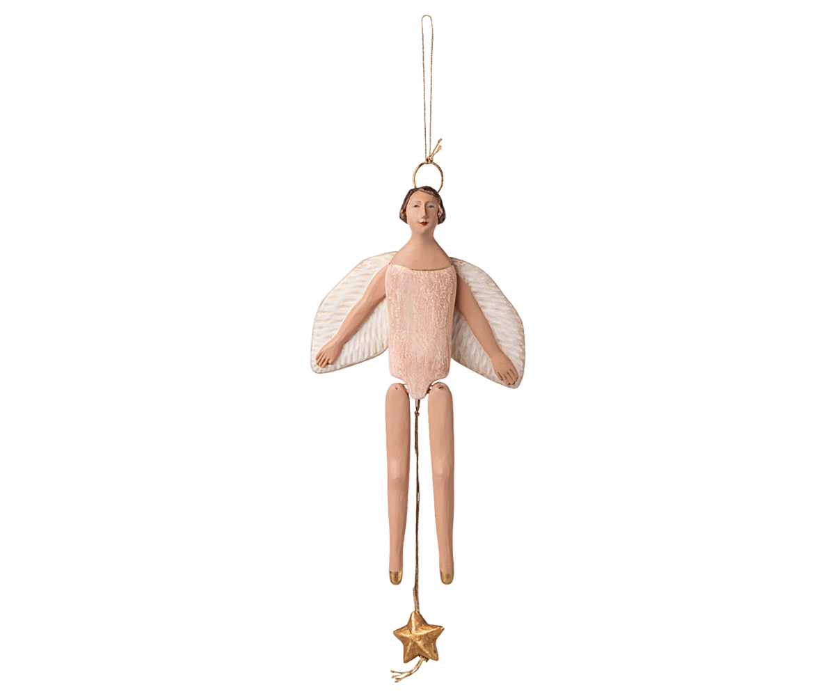 Engel Hampelmann mit Glorie, Medium - Rosa von Maileg - 1 - Jacobsen Plus