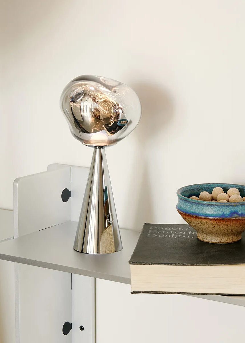 Melt Portable Tischleuchte, Silber von Tom Dixon - 2 - Jacobsen Plus
