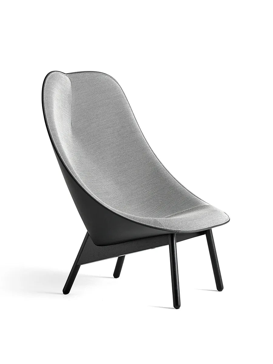 Uchiwa Sessel von HAY - Schwarz Eiche-Steelcut trio 124-Sierra SI1001 - Jacobsen Plus