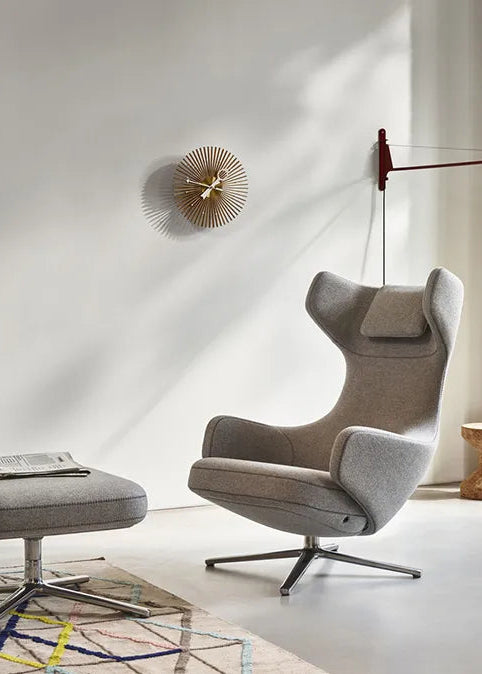 Grand Repos Lænestol inkl. Fodskammel, cognac (Premium Læder) fra Vitra - 3 - Jacobsen Plus