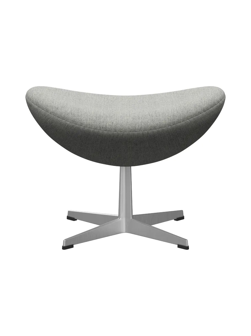 3127 Fodskammel til Ægget af Arne Jacobsen stofgr. 2 - Hallingdal / 110 Hvid-grå - Jacobsen Plus