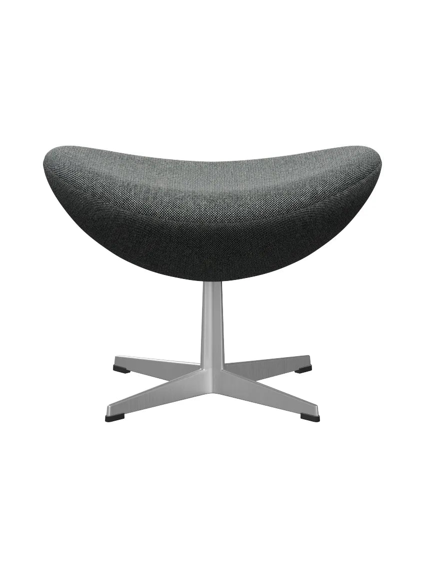 3127 Fodskammel til Ægget af Arne Jacobsen stofgr. 2 - Hallingdal / 126 White-Brown - Jacobsen Plus