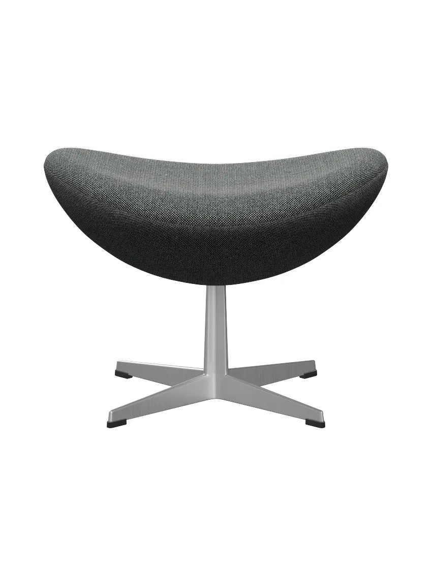 3127 Fodskammel til Ægget af Arne Jacobsen stofgr. 2 - Hallingdal / 166 White Black - Jacobsen Plus