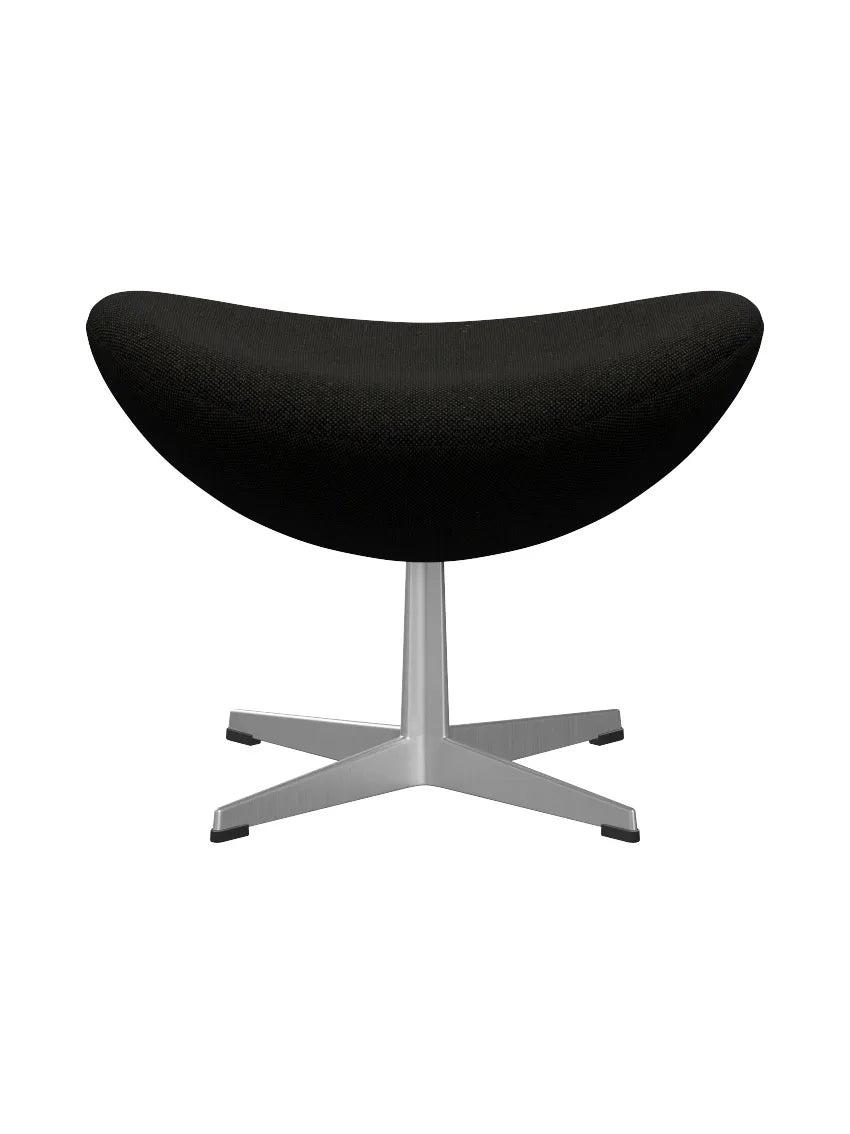 3127 Fodskammel til Ægget af Arne Jacobsen stofgr. 2 - Hallingdal / 173 Sort-grå - Jacobsen Plus