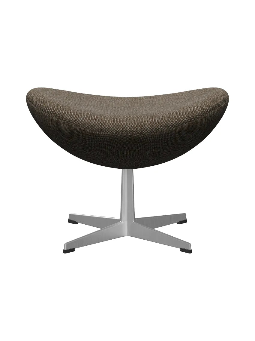 3127 Fodskammel til Ægget af Arne Jacobsen stofgr. 2 - Hallingdal / 270 Brun-grå - Jacobsen Plus