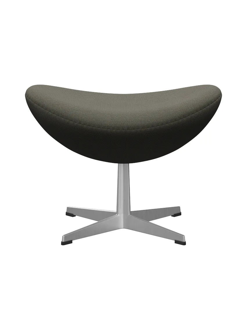 3127 Fodskammel til Ægget af Arne Jacobsen stofgr. 2 - Steelcut Trio / 266 Grå-Grøn - Jacobsen Plus