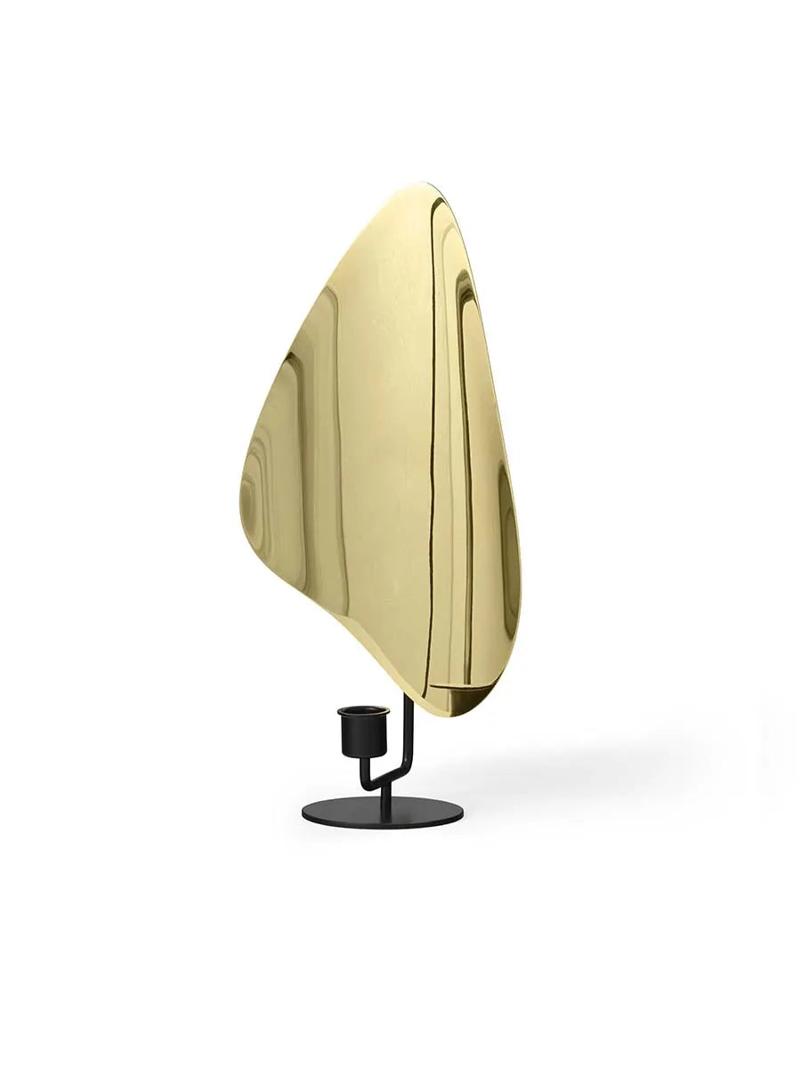 Flambeau Kerzenhalter, Tisch von Audo Copenhagen - H: 34 / Messing - Jacobsen Plus