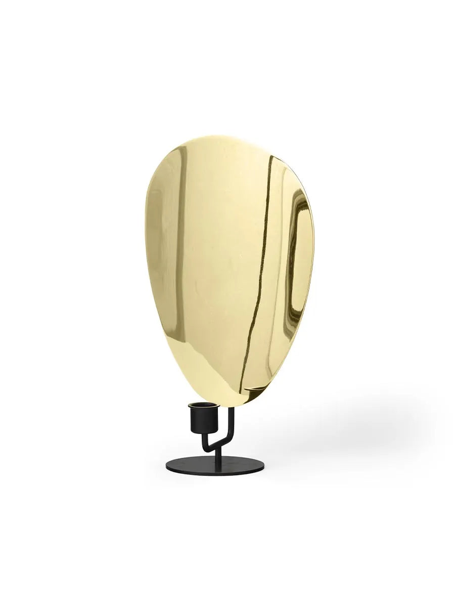 Flambeau Kerzenhalter, Tisch von Audo Copenhagen - H: 30 / Messing - Jacobsen Plus