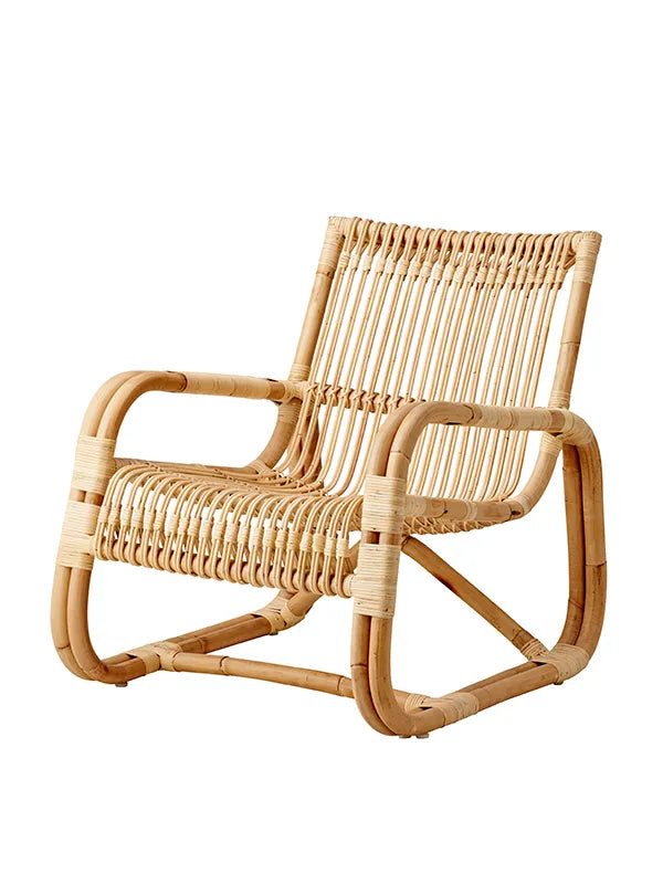 Curve Lounge-Sessel Indoor von Cane-line - Natur Rattan - Jacobsen Plus