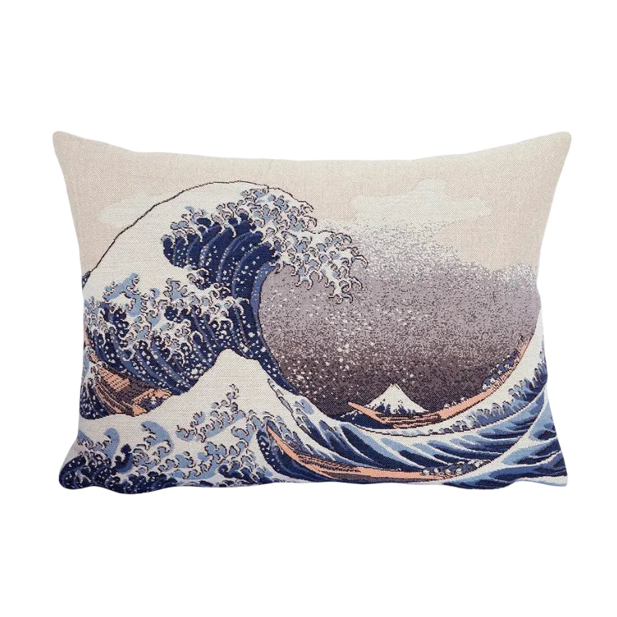 Hokusai La Vague Kissen von Poulin Design - 1 - Jacobsen Plus