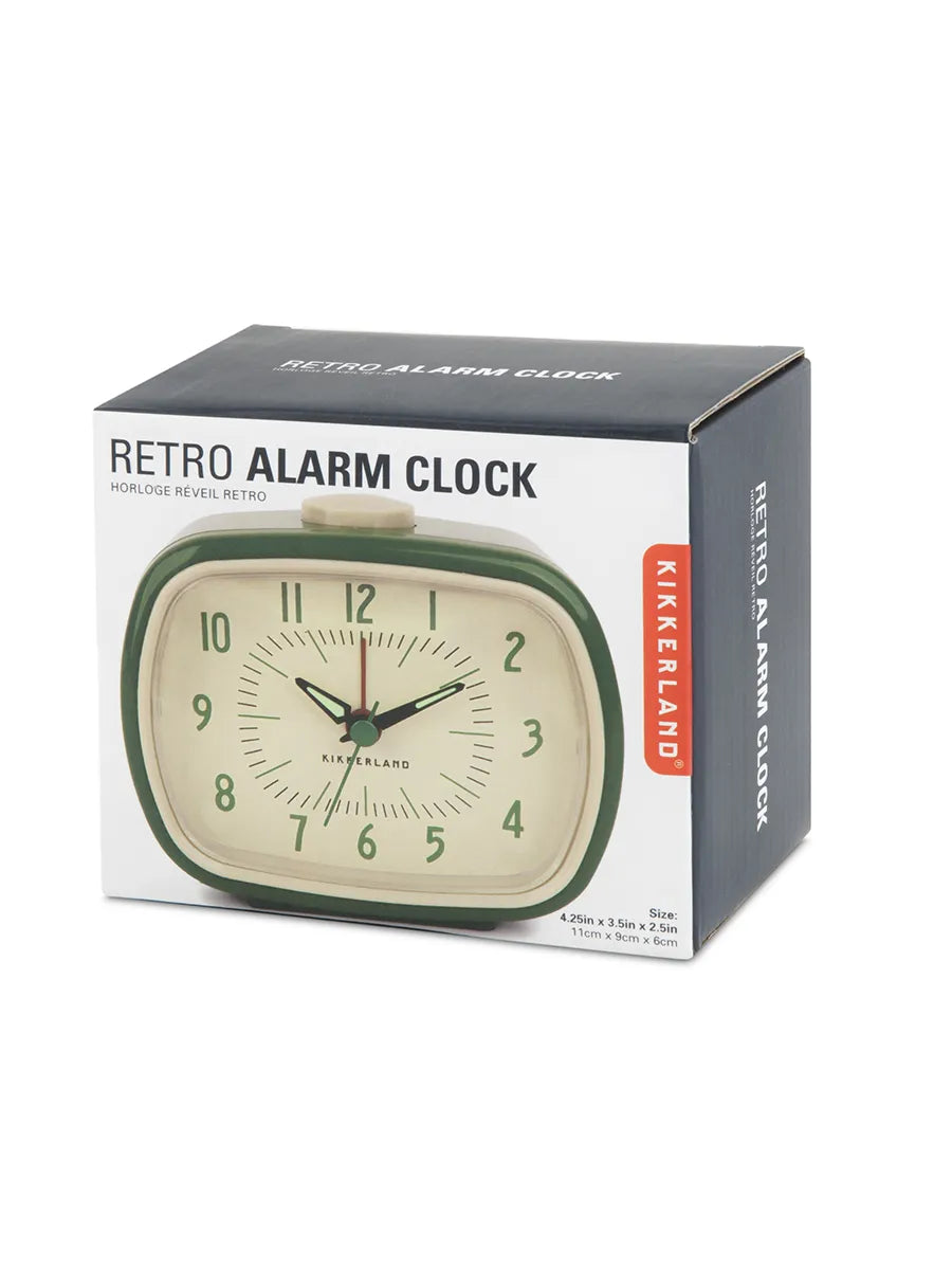 Retro Alarm Clock, grün von Kikkerland - 3 - Jacobsen Plus