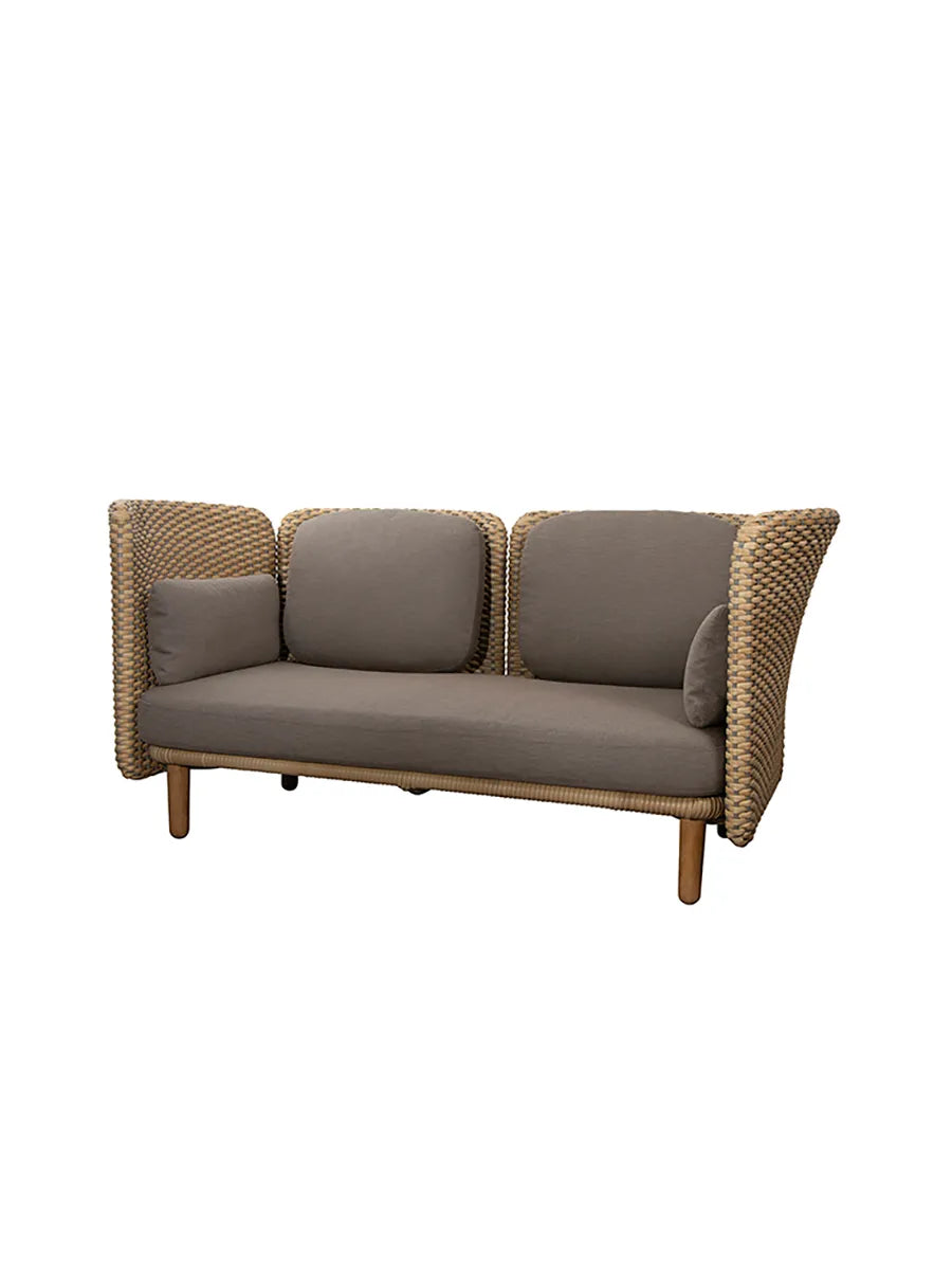 Arch 2-Pers. Sofa m. niedriger Armlehne/Rückenlehne von Cane-line - 1 - Jacobsen Plus