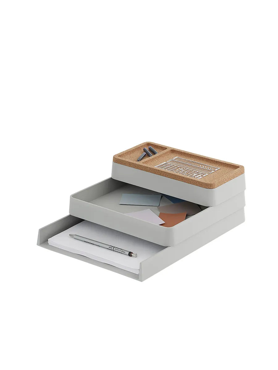 Arrange Desktop, grau von Muuto - 3 - Jacobsen Plus