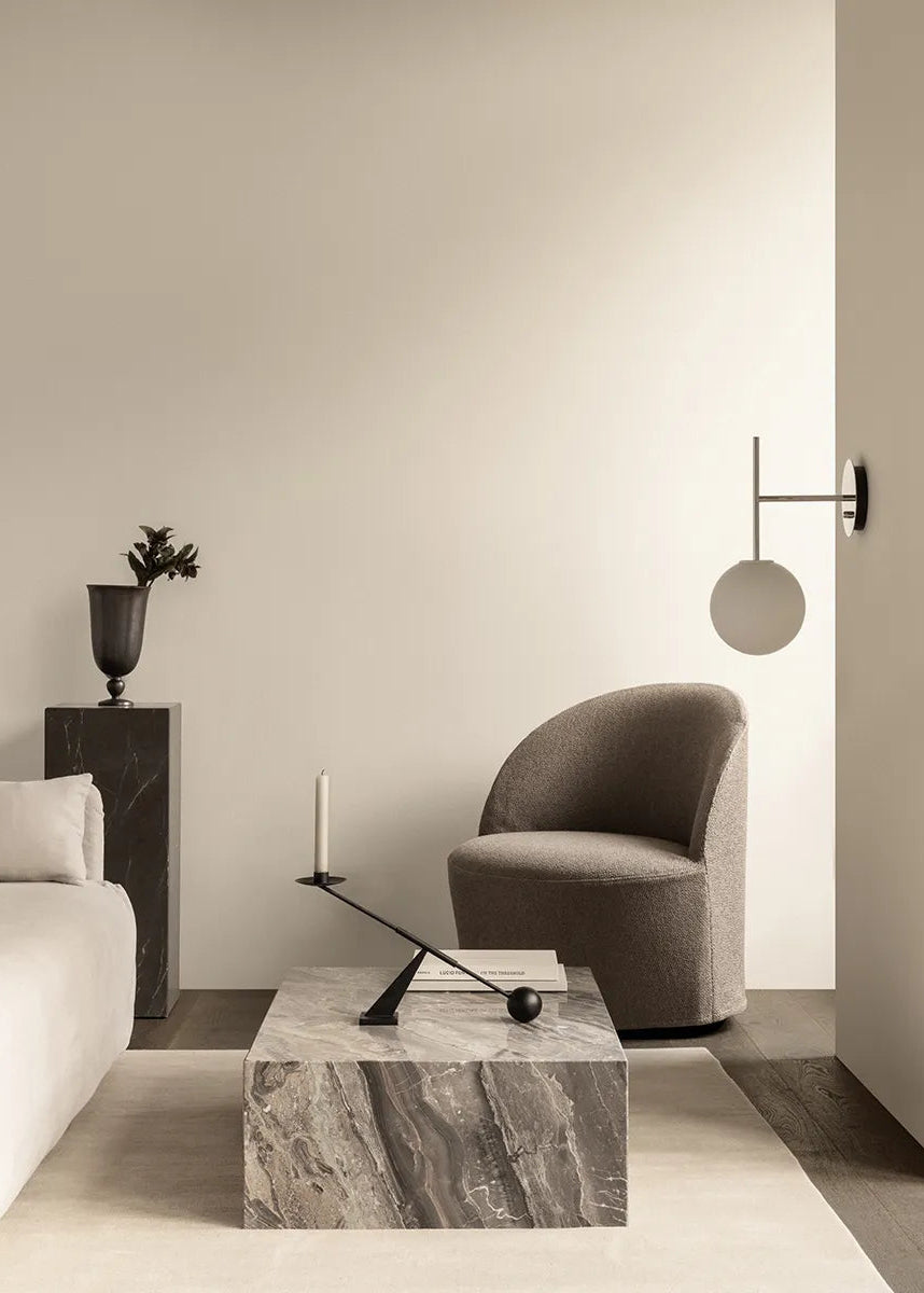 Plinth Low, grey galaxy marble von Audo Copenhagen - 2 - Jacobsen Plus