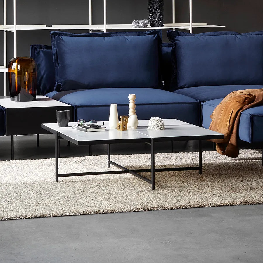 Coffee Table 90, Weiß Marmor von HANDVÄRK - 2 - Jacobsen Plus