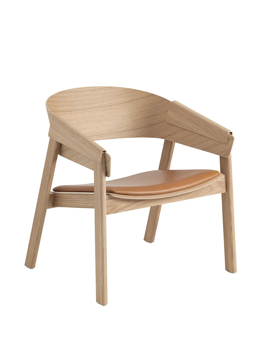 Cover Lounge Chair, Eiche m. Cognac-Leder von Muuto - 1 - Jacobsen Plus