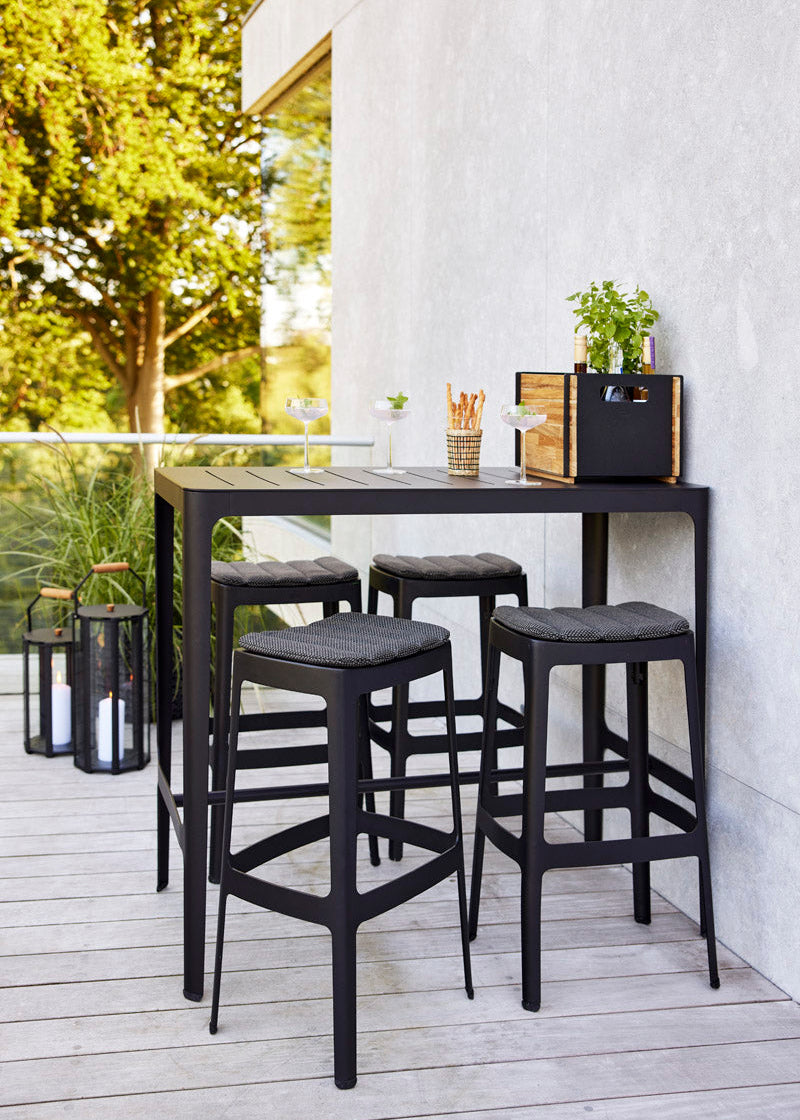 Cut Barhocker, hoch von Cane-line - 2 - Jacobsen Plus
