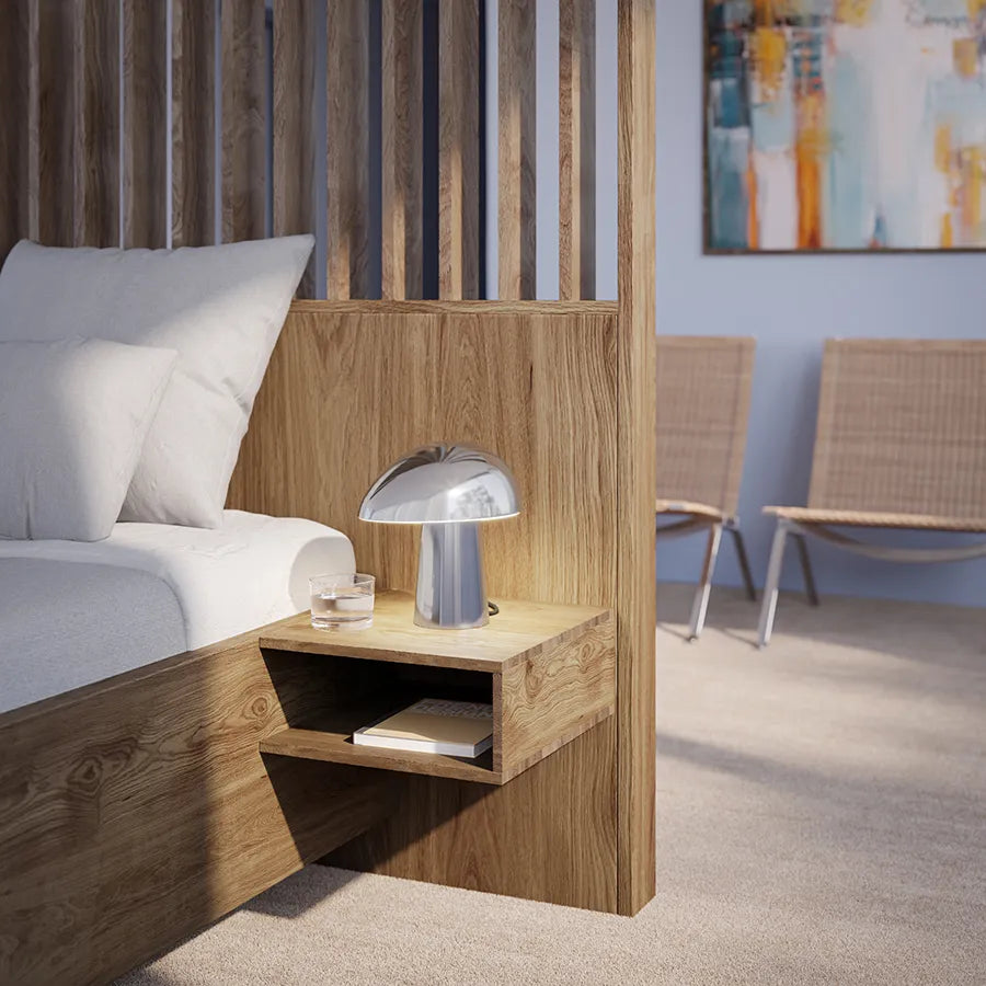 Night Owl Steel Tischleuchte, polished steel von Fritz Hansen - 4 - Jacobsen Plus