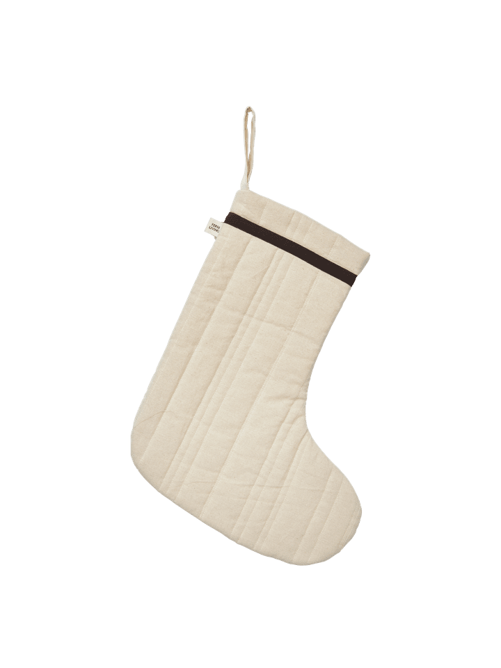 Vari Quilted Christmas Stocking Natural von Ferm Living - 1 - Jacobsen Plus