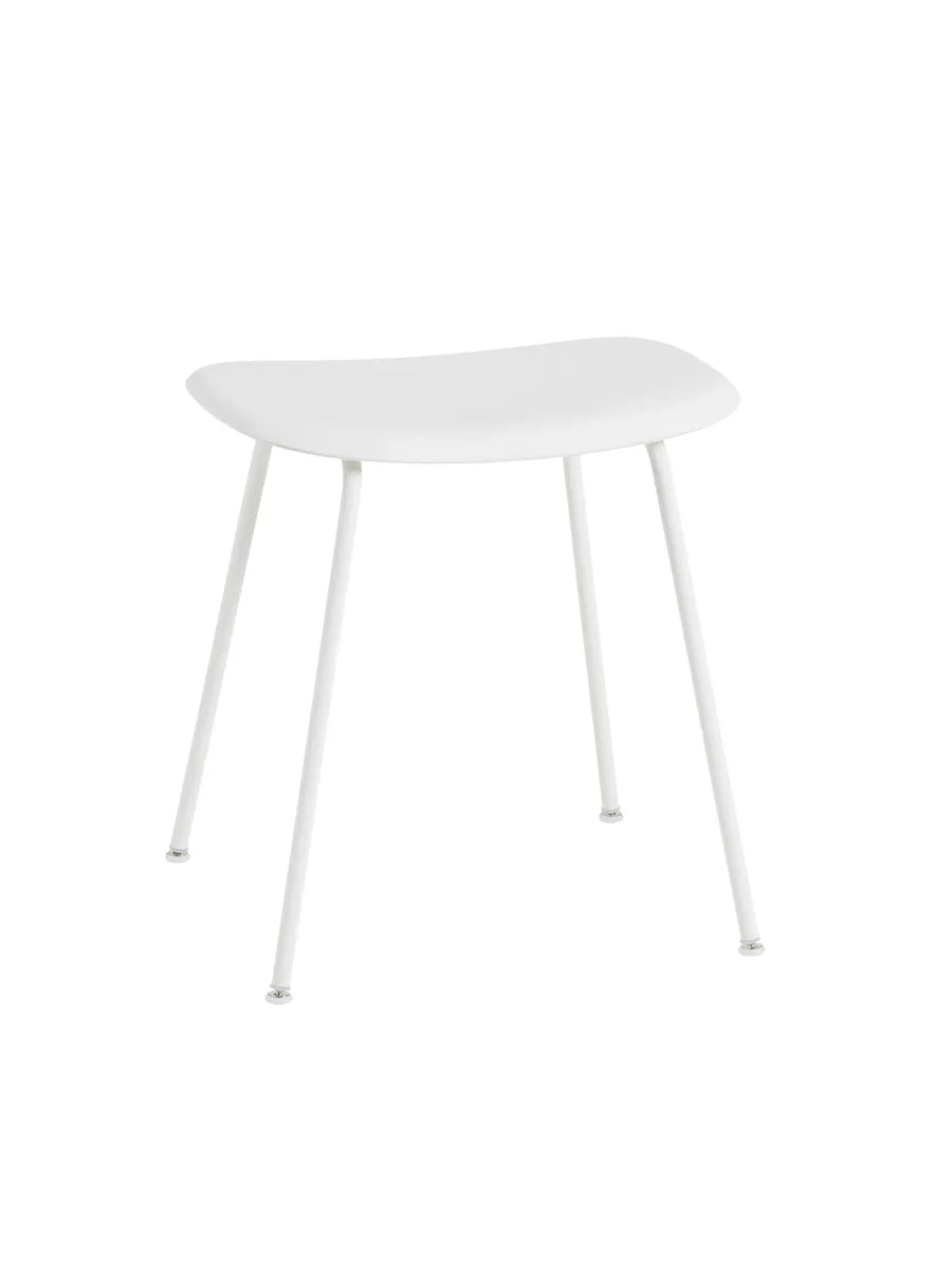 Fiber Stool Tube von Muuto - Natürliches Weiß – White Base - Jacobsen Plus