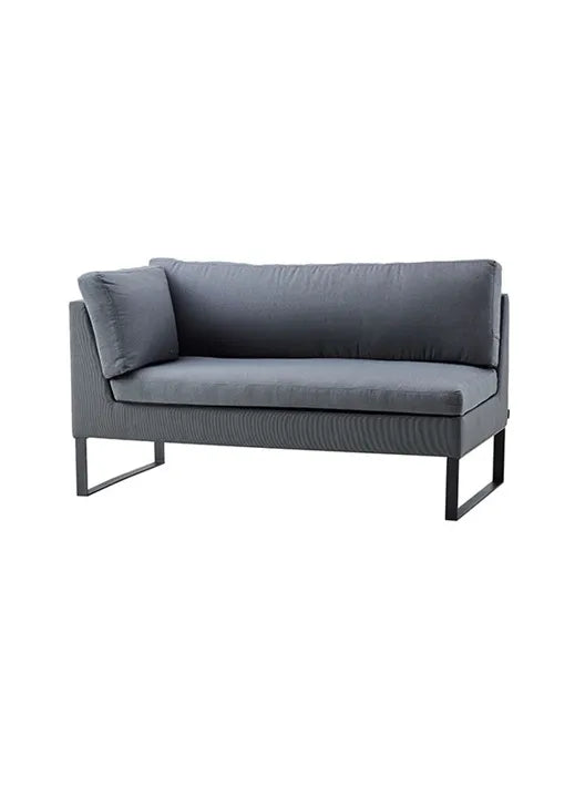 Flex 2 pers. Modulsofa inkl. Sunbrella Kissen, rechts von Cane-line - 1 - Jacobsen Plus