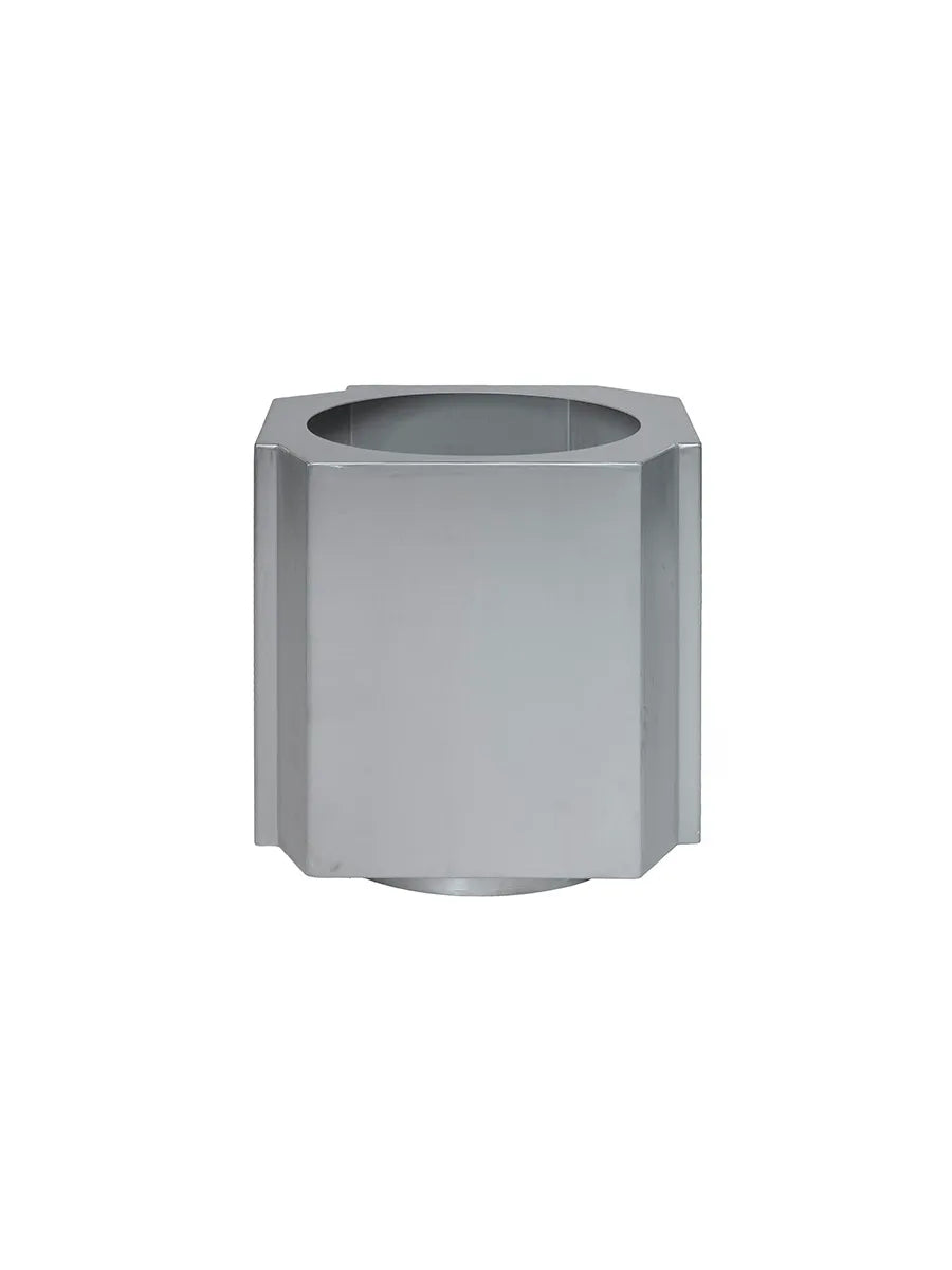 Funki Pot, medium von Louise Roe - Gebürstetes Aluminium - Jacobsen Plus