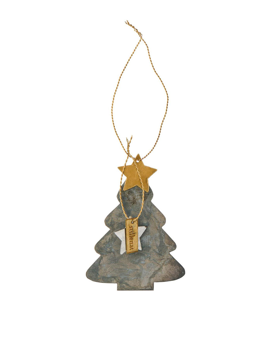 Weihnachtsbaum zum Aufhängen mit Messingstern von Ib Laursen - 1 - Jacobsen Plus
