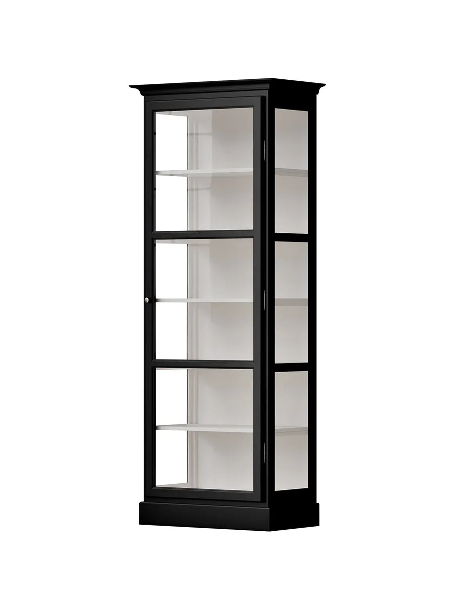 Vitrinenschrank Classic V1, Schwarz von Lindebjerg Design - 3 - Jacobsen Plus
