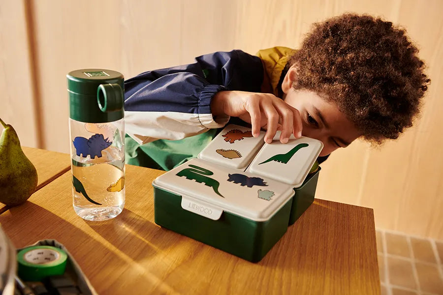 Clemence Bottle 350 ml, Dinosaurs/Mist von Liewood - 3 - Jacobsen Plus