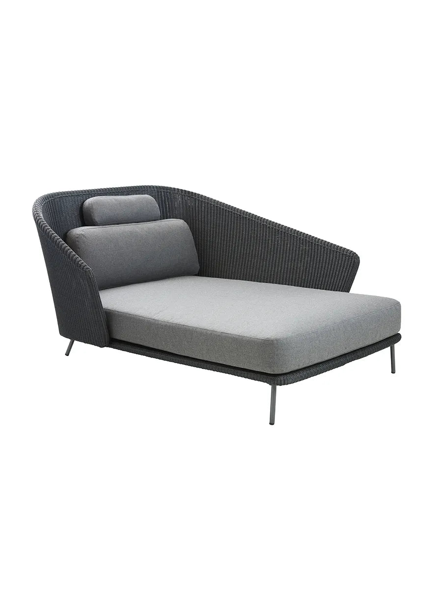 Mega Daybed, links, inkl. Kissenset von Cane-line - 1 - Jacobsen Plus
