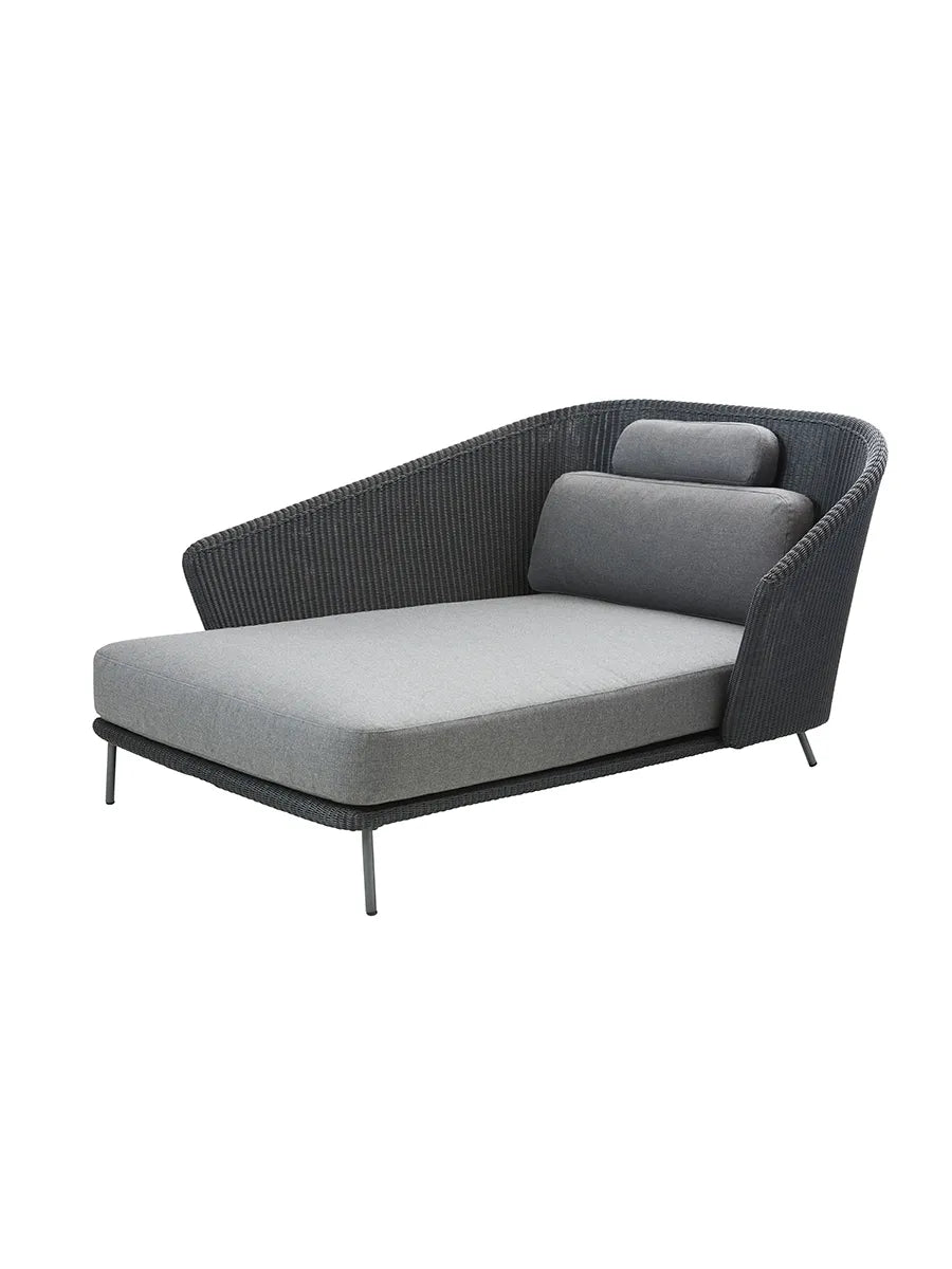Mega Daybed, rechts, inkl. Kissenset von Cane-line - 1 - Jacobsen Plus