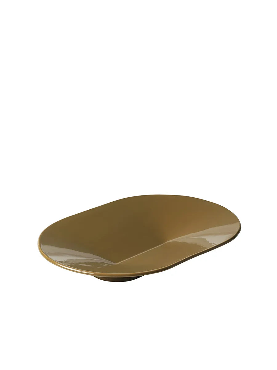 Mere Bowl 52 x 36 cm, braun-grün von Muuto - 1 - Jacobsen Plus