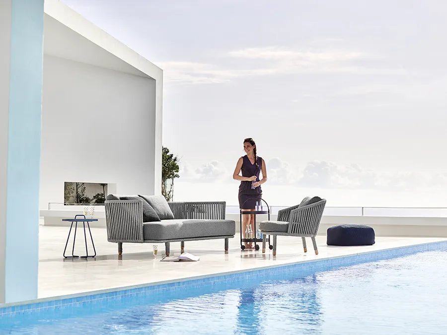 Moments Lounge-Sessel inkl. Kissen von Cane-line - 3 - Jacobsen Plus