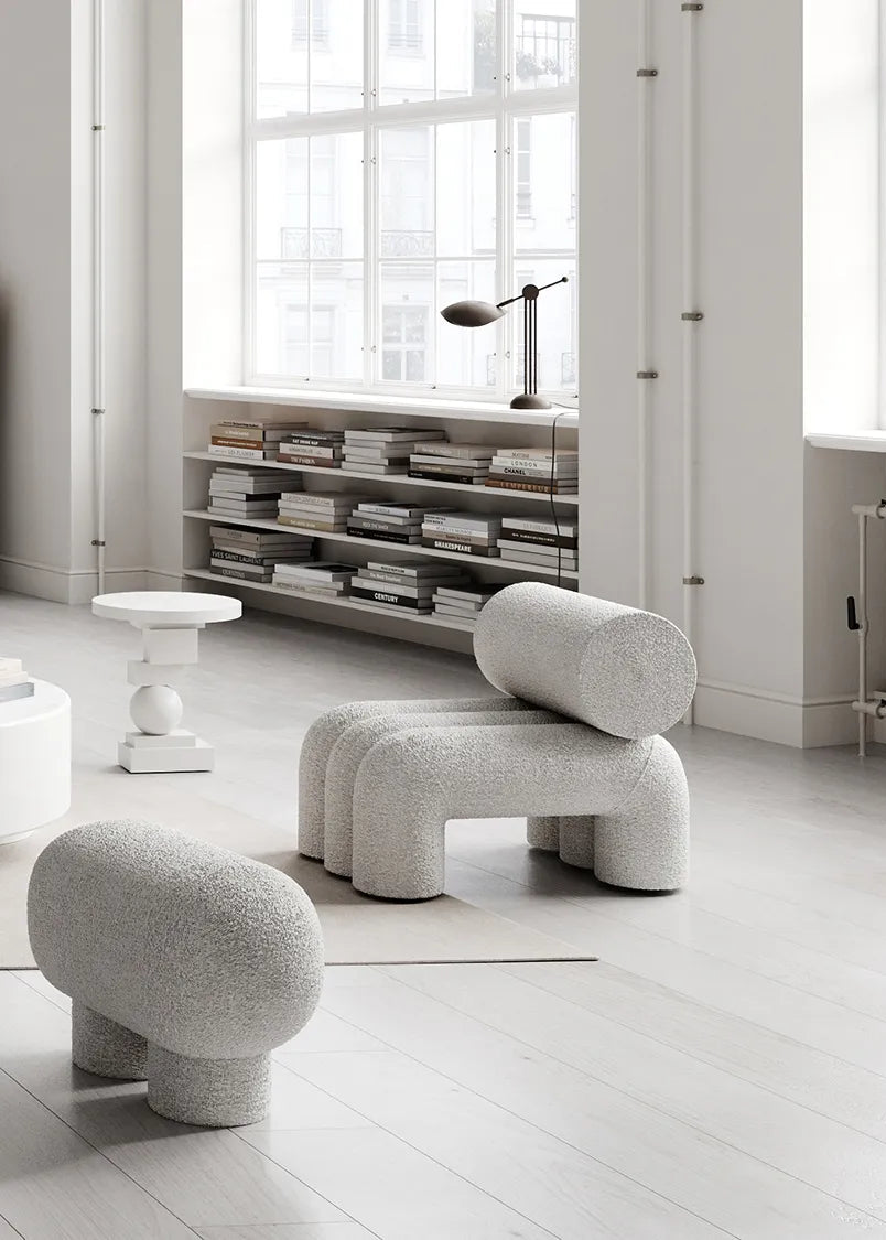 Big Foot Bench Petit, bouclé fra 101 Copenhagen - 2 - Jacobsen Plus