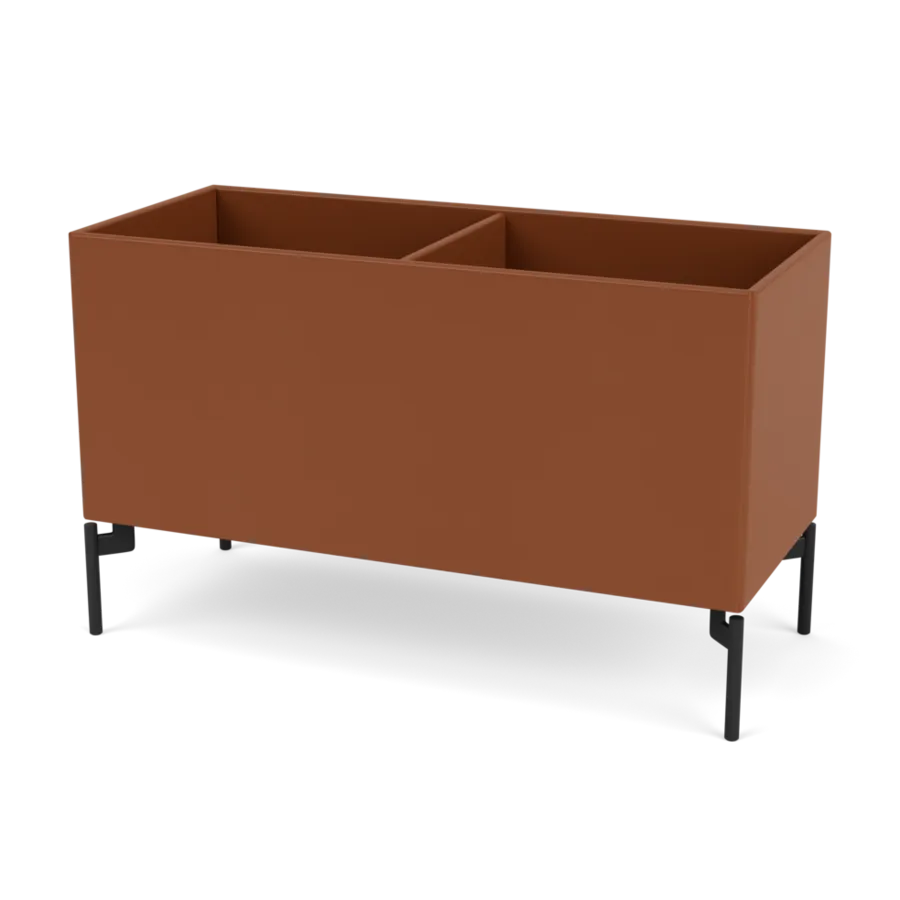 Plantekasse B69,6 cm D30, inkl. ben fra Montana - Hazelnut / Black - Jacobsen Plus