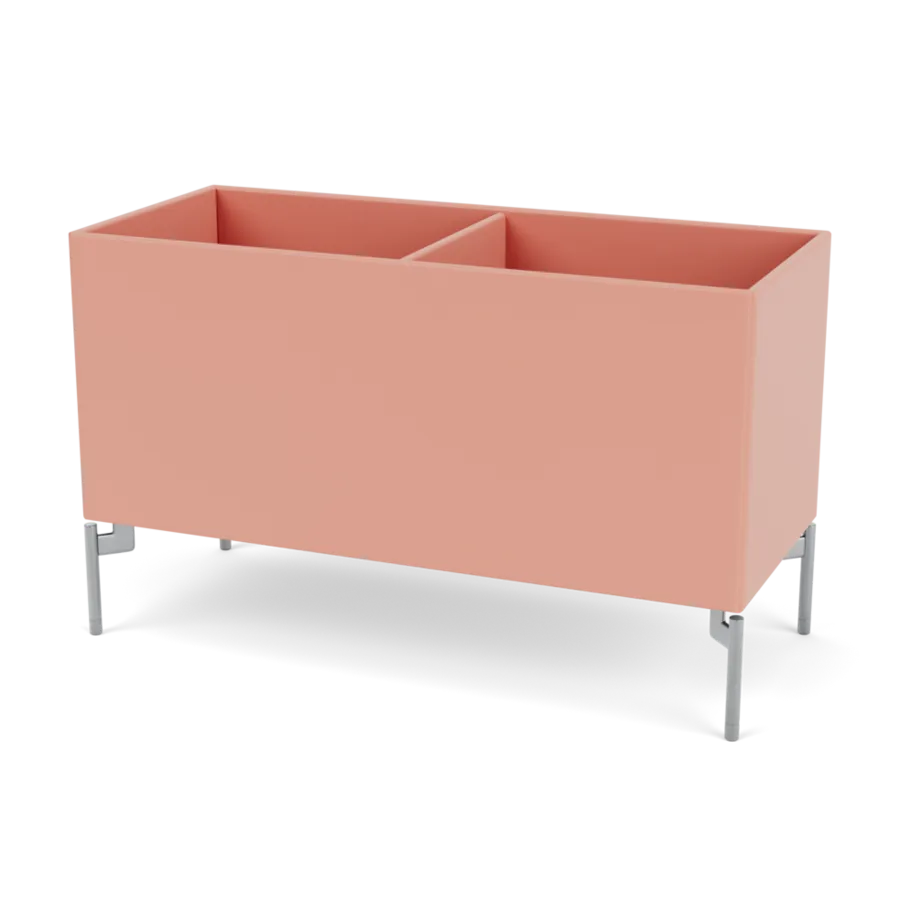 Plantekasse B69,6 cm D30, inkl. ben fra Montana - Rhubarb / Krom - Jacobsen Plus